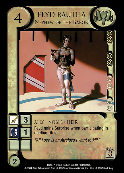 Feyd Rautha, Nephew of the Baron